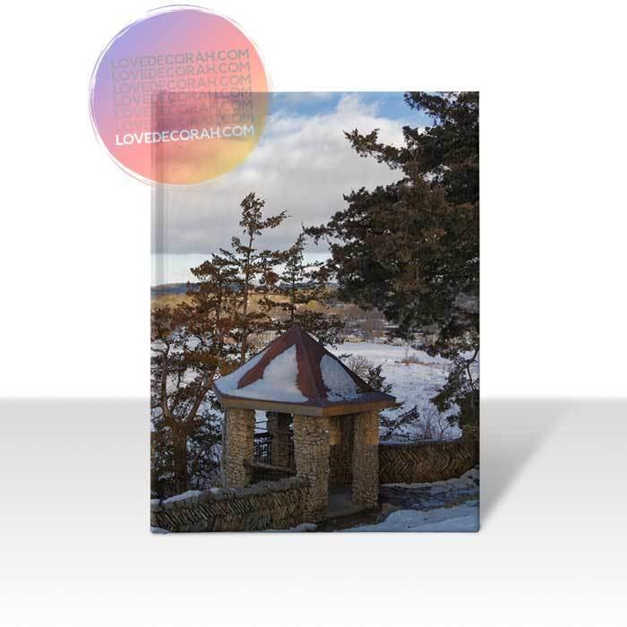 Decorah Journal Hardcover, Phelps Overlook in Winter - Kari Yearous Photography WinonaGifts KetoGifts LoveDecorah