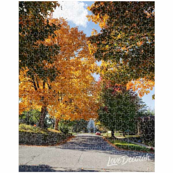 Decorah Iowa Puzzle Fall Colors West Broadway 520 Pieces