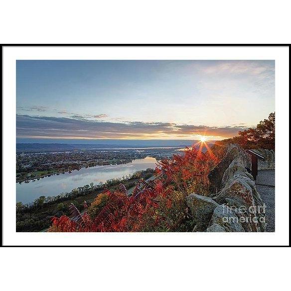 Fall Sunrise At Garvin Heights Winona - Framed Print - Kari Yearous Photography WinonaGifts KetoGifts LoveDecorah