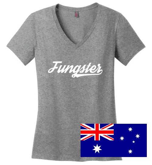 Fungster T-Shirt, Ladies V-Neck, Australian Listing - Kari Yearous Photography WinonaGifts KetoGifts LoveDecorah