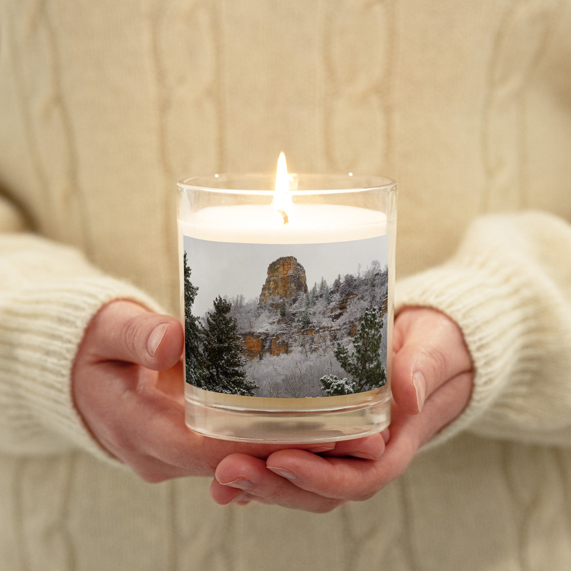 Winona Minnesota Soy Candle Sugarloaf Between Frosty Trees