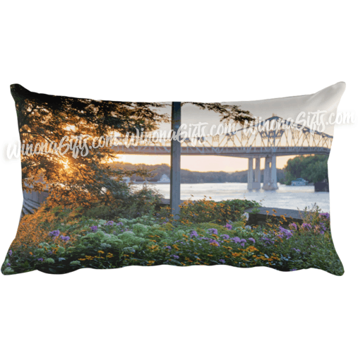 Pillow Winona MN Sunset at Levee - Kari Yearous Photography