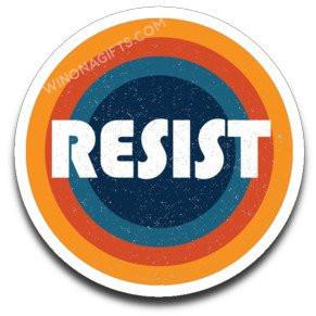 Resisiting Sticker Resist Decal, Rainbow Circle