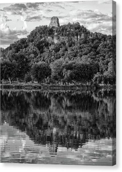Sugarloaf Winona In Black And White - Canvas Print - Kari Yearous Photography WinonaGifts KetoGifts LoveDecorah