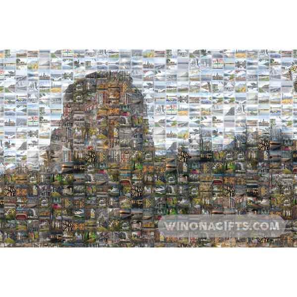 Sugarloaf Winona Minnesota Mosaic - Art Print - Kari Yearous Photography WinonaGifts KetoGifts LoveDecorah