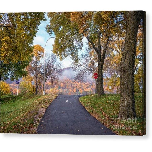 Winona Mn Photograph Autumn Rise - Canvas Print - Kari Yearous Photography WinonaGifts KetoGifts LoveDecorah