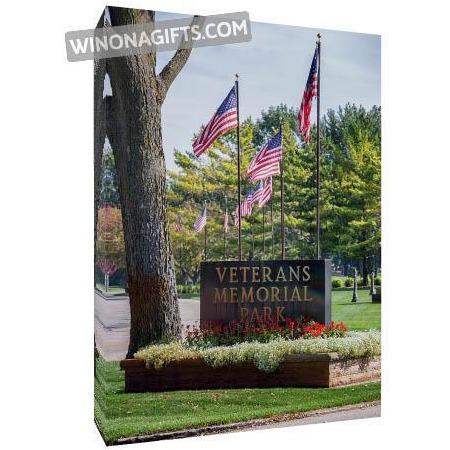 Canvas Wrap 5" x 7" Veterans Memorial Winona Minnesota - Kari Yearous Photography WinonaGifts KetoGifts LoveDecorah